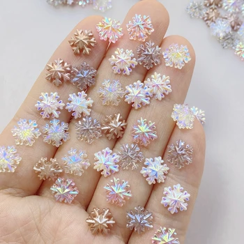 Mini Snowflake Nail Charms 1