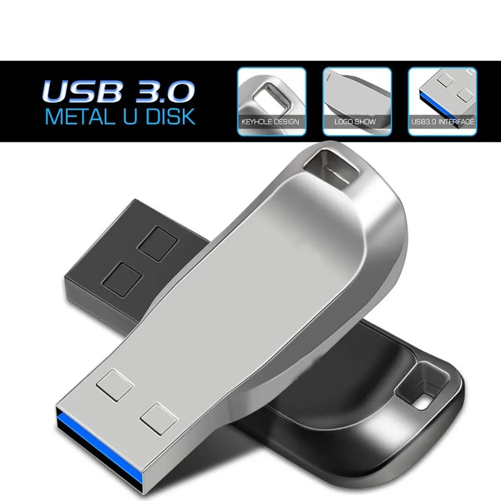 Pendrive 128gb USB 3.0 Pendrive 64GB 32GB 16GB 8GB Metal Pen Drive Szybka pamięć 512GB 256GB Zewnętrzny dysk pamięci