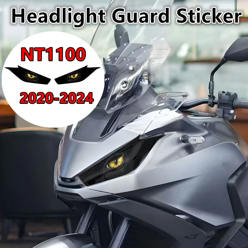 

Fit For Honda NT1100 Nt1100 2020-2024 Waterproof Motorcycle Headlight Guard Stickers Head Light Protective Decals Accessories