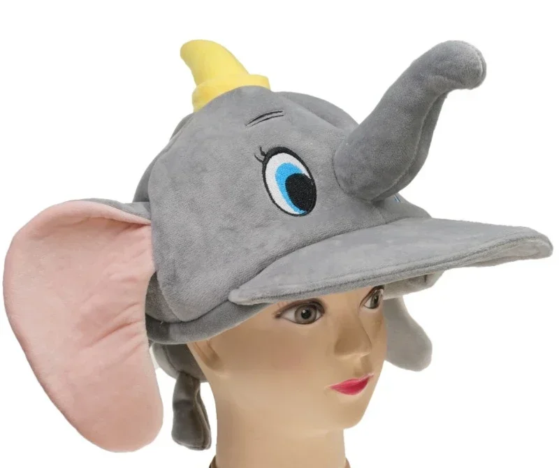 Disney Dumbo Children Snapback Hat Baby Girls and Boys Cartoon Cute Little Elephant Plush Baseball Cap Cotton Sun Hats for Kids