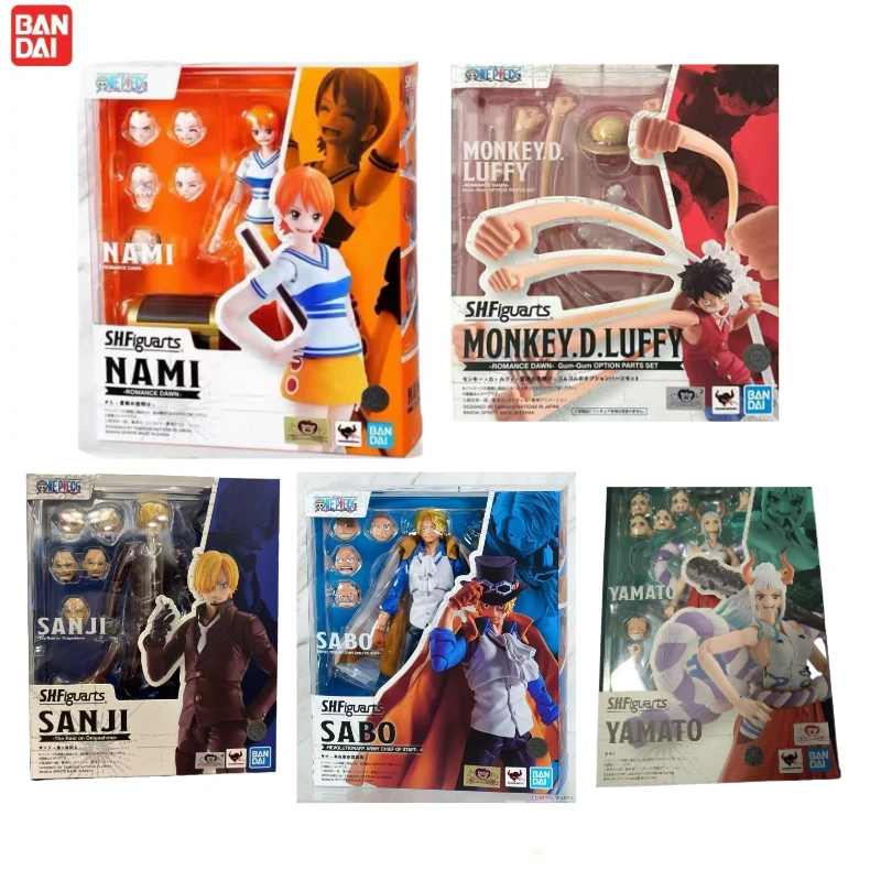 

100% оригинал в наличии Bandai S.H.Figuarts SHF One Piece Monkey D. Luffy Romance Dawn Модель персонажа Коллекция игрушек в подарок