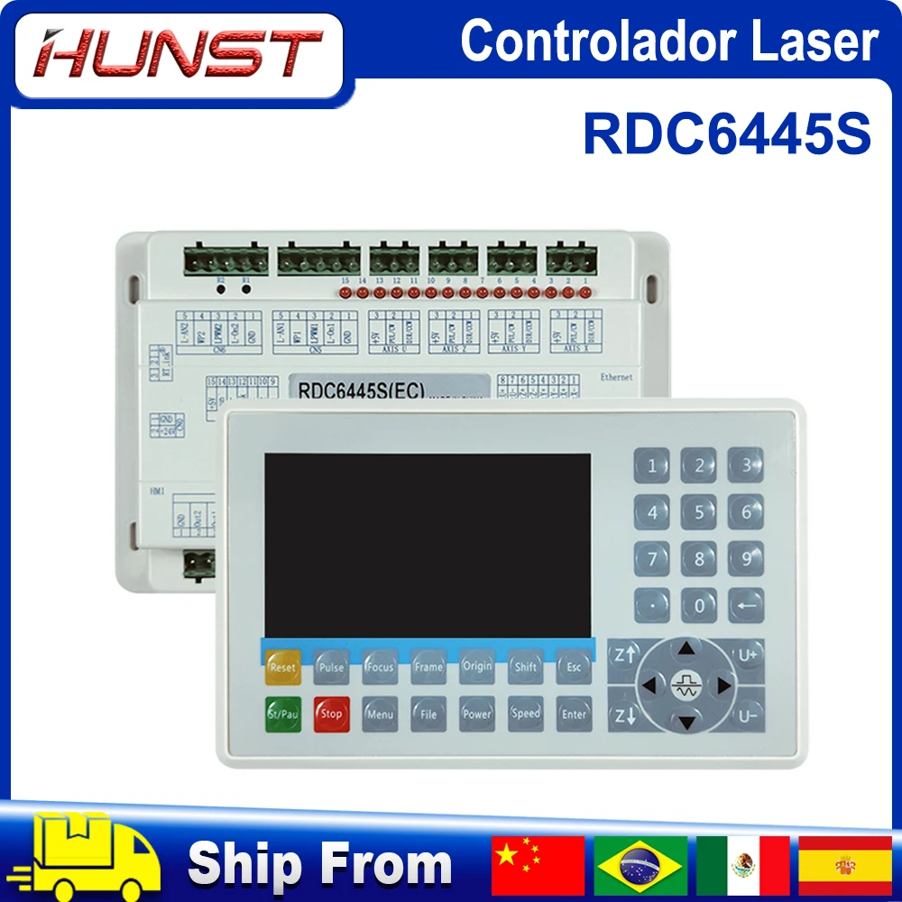 Hunst Ruida RDC6445G CO2 Laser Controller Upgrade RDC6442 Motherboard For CNC Laser Cutting Machine Control System RDC6445S