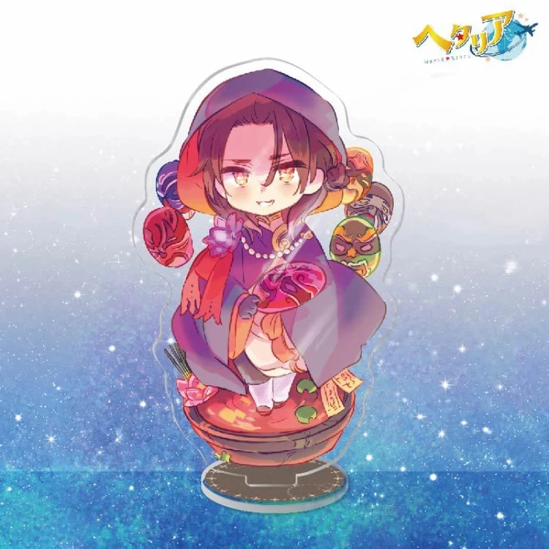 Hetalia Figure Alfred F. Jones Francis Bonnefoy Anime Standing Sign Kiku Honda Acrylic Stands Model Prop Keyring Desk Ornament