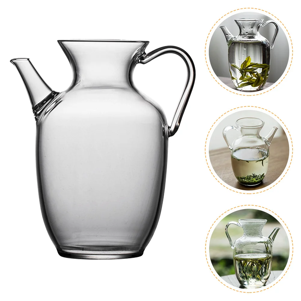 

Heat Resistant Small Glass Teapot for Home Use Easy to Clean Handle Designed for Kung Fu Tea Flower Tea Coffee Herbal Medicine
