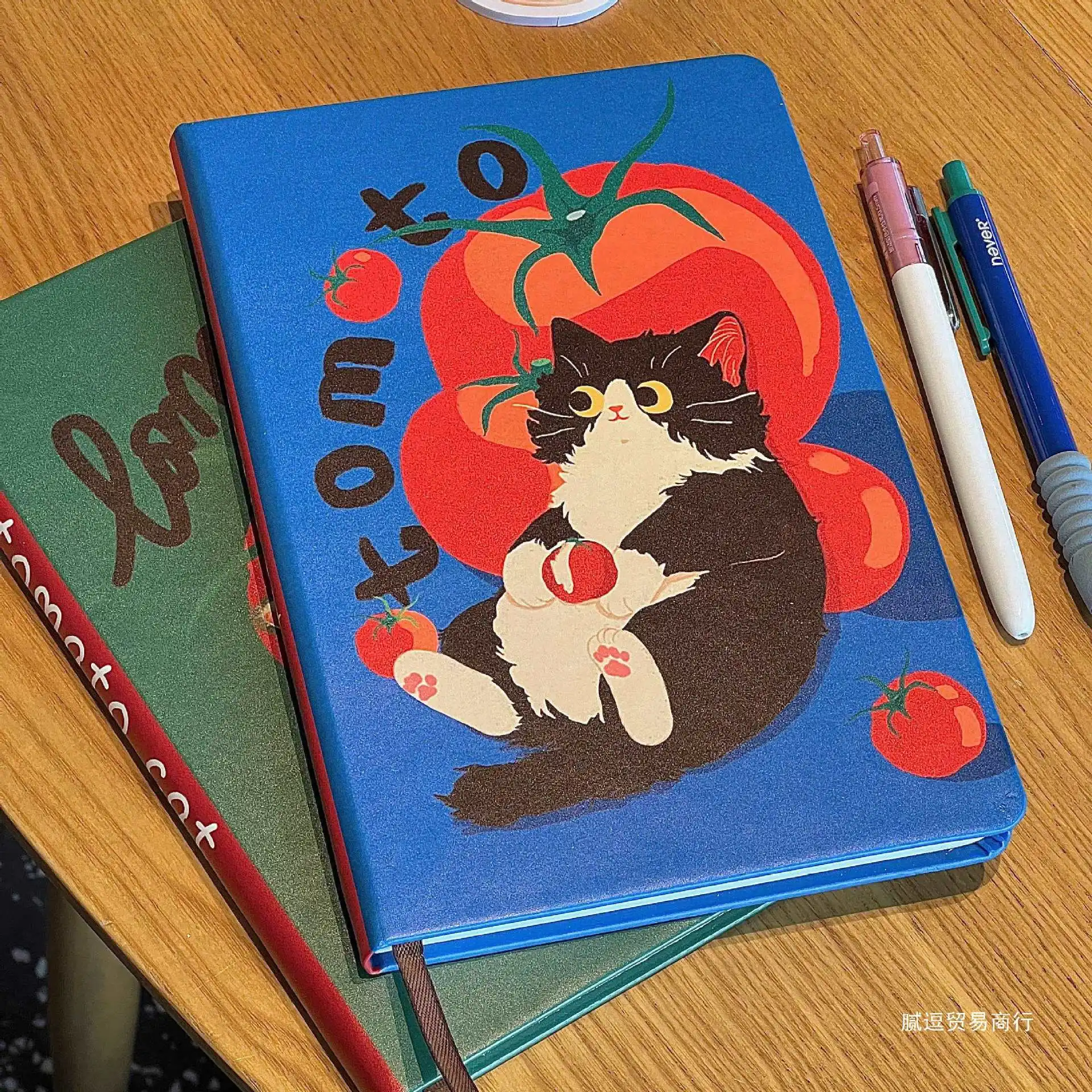 Cute Tomato Cat Notebook Simple Diary A5 Notes Small Diary Notes