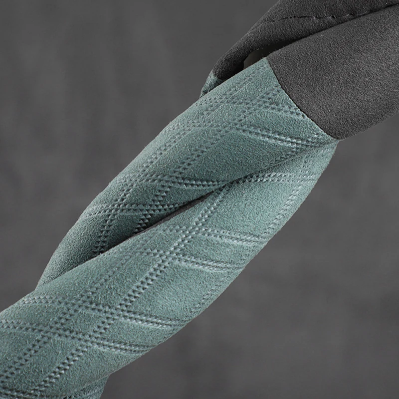Car Steering Wheel Cover Wrap for Peugeot 508 4008 5008 408 308 2008 e2008 Small Double D Type Suede