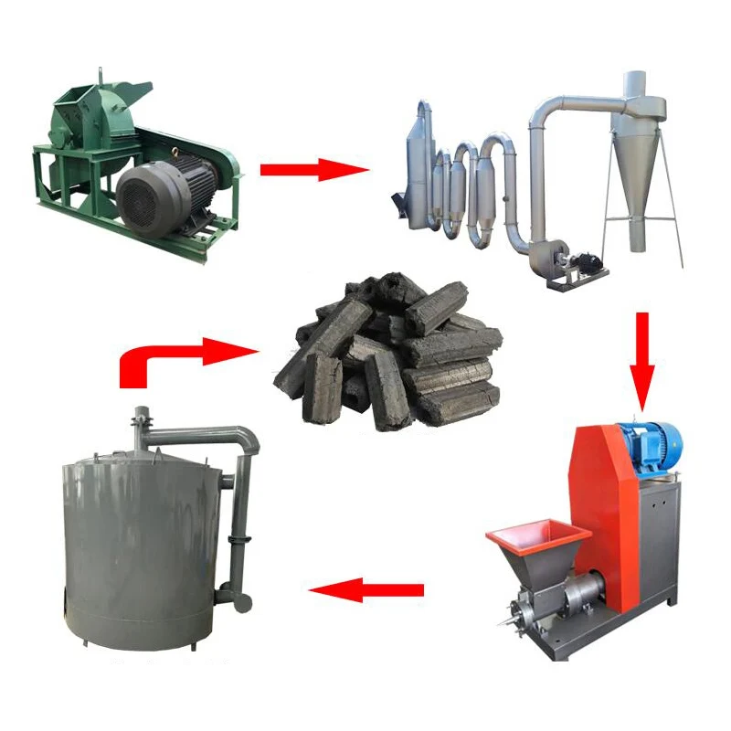 Stable Performance Biomass Charcoal Making Machine Charcoal Extruder Making Machine Coconut Charcoal Machine