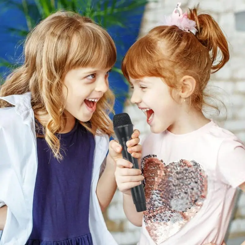 

Fake Microphone 2pcs Pretend Play Mics For Speech Practice Simulation Toy Microphone Realistic News Fake Microphone Props For