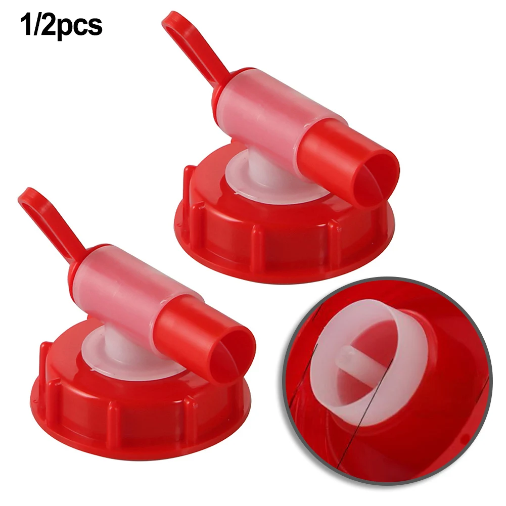 1/2pcs 62mm Thread Outlet Tap Flow Dispenser Tap Cap Spigot Faucet Spout For Home Industrial Outdoor Adventures