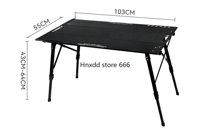 Three aluminum plate tactical table outdoor camping folding multi-function adjustment IGT expansion camping table