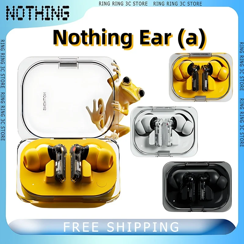 

Nothing Ear (a) Wireless Bluetooth Earphone In-Ear 45dB ANC Noise Reduction Hifi Customization Ip54 LDAC Waterproof Headphones