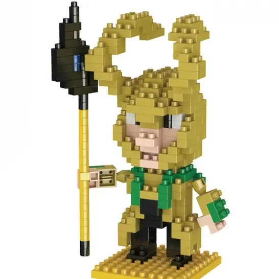 Hero Cartoon Micro Particle Building Blocks Children Assembly Toy Anime Action Figure Boy Girl Kid Gift Cute Toy Building Bricks