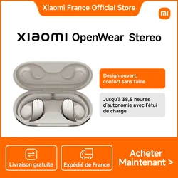 [Officiel]Xiaomi OpenWear Stereo | Audio haute résolution avec pilote dynamique de 17 x 12 mm et basses optimisées, LHDC, Jusqu'à 38,5 heures d'autonomie avec l'étui de charge