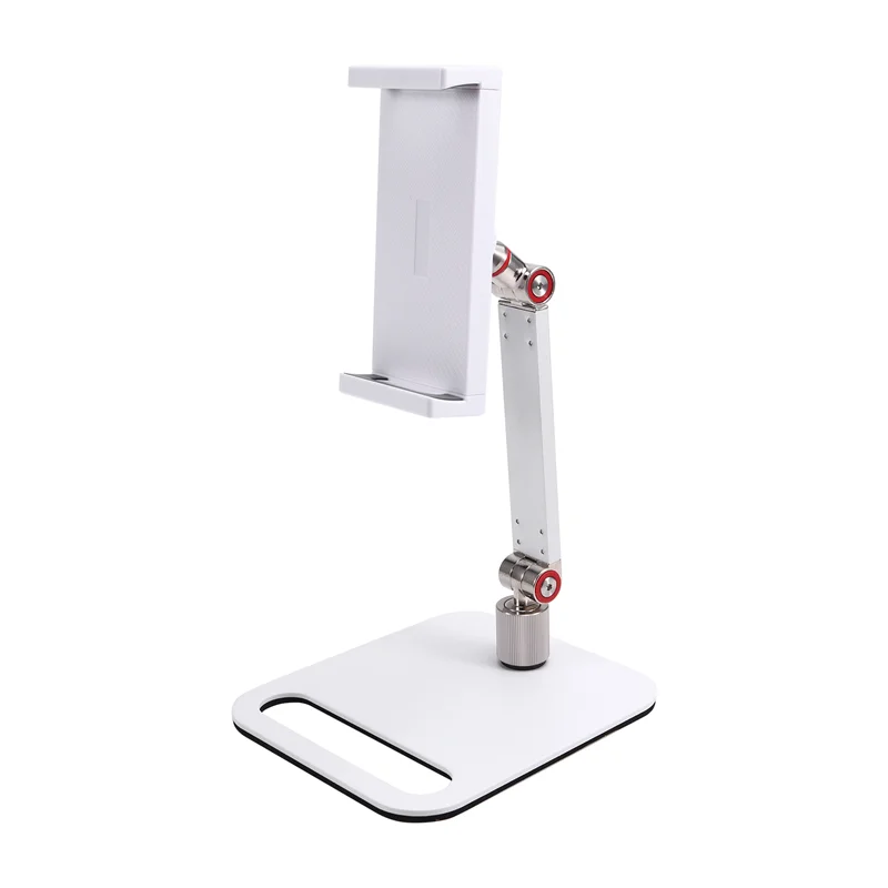 حامل شاشة قابل للتعديل 360 درجة °   حامل لوحي دوار متوافق مع حامل مشبك سطح المكتب للكمبيوتر اللوحي