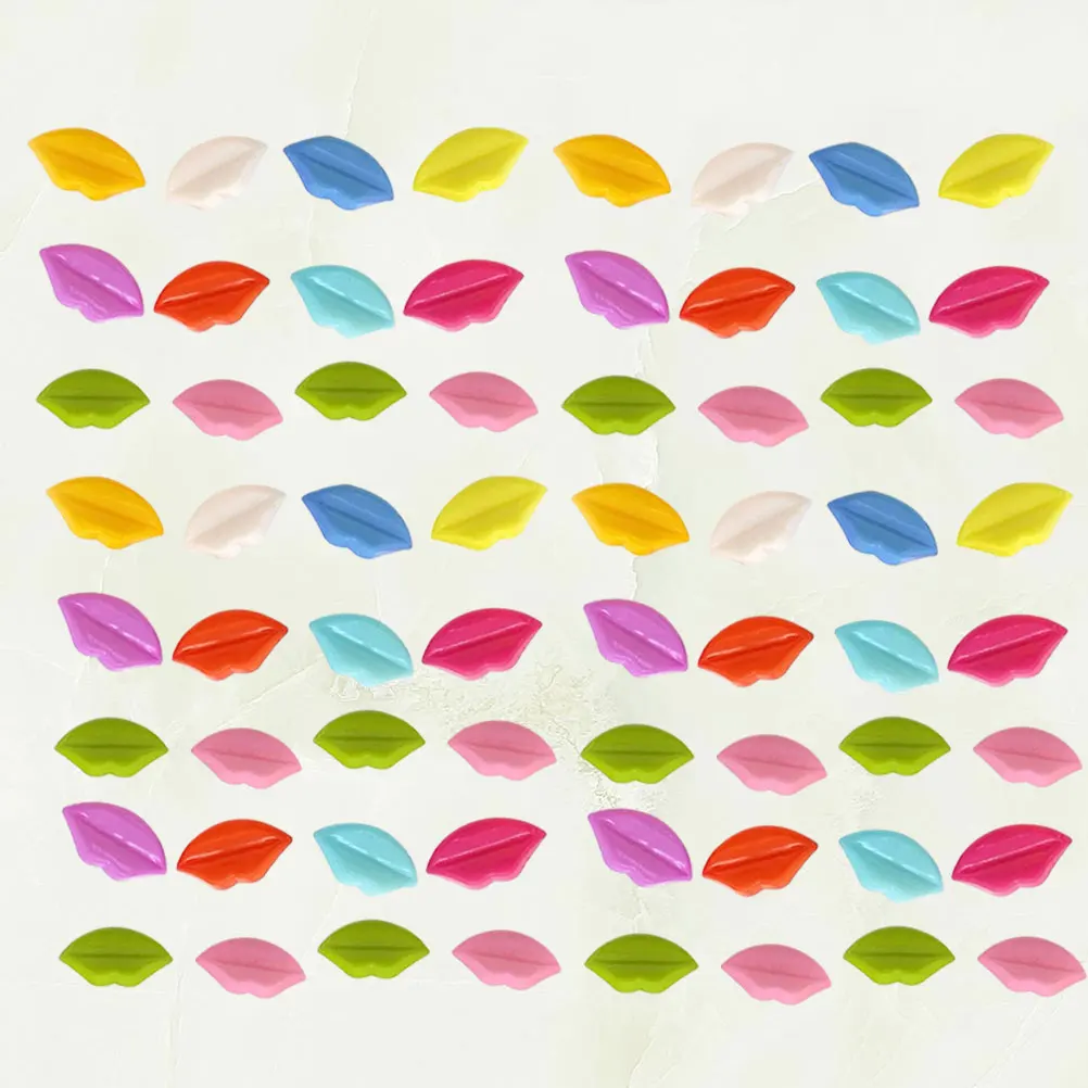 

120Pcs Creative Bread Buckles Lips Buttons Handmade Jewelry DIY Projects Sewing Knitting Scrapbook Cardmaking Random Color