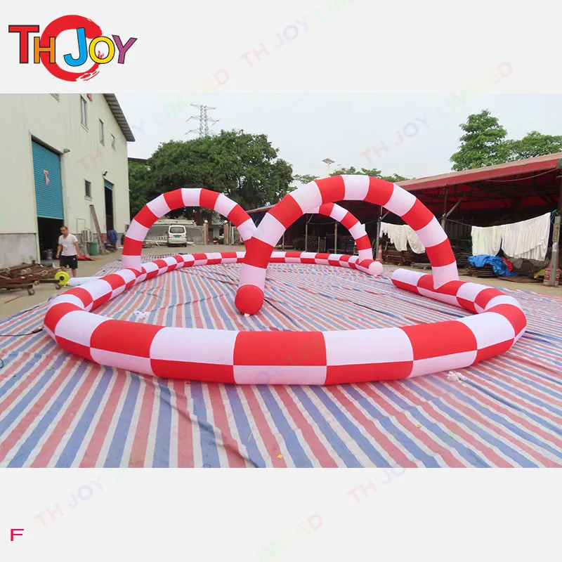 15x7m Outdoor Amusement Inflatable Bumper Car Go Kart Track Bumper car race track inflatable go kart race track