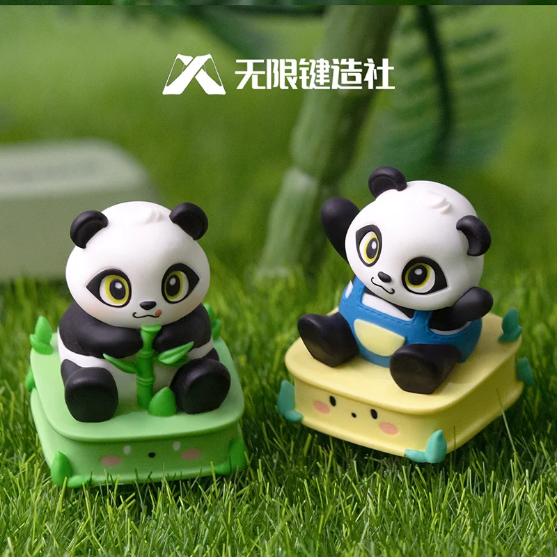 Cute Panda Keycaps ESC 1u Personalized Keycap Kawaii Resin Mechanical Keyboard Cap Point Artisan Keycaps Gaming Accessories Gift