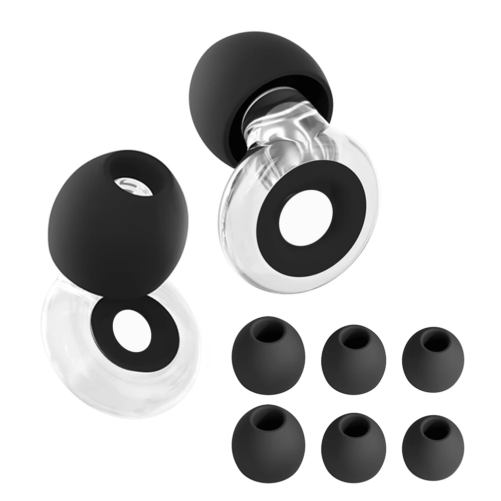 

HUAK Plus Ear Plugs + Mute for Extra Coverag- 4size Ear Tips in XS/S/M/L - High-Fidelity Reusable Concerts & Festivals