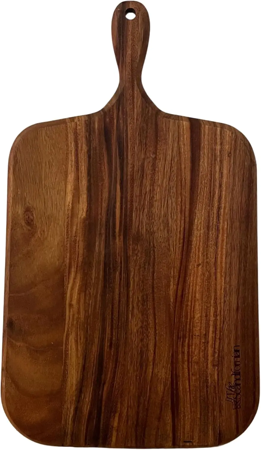 

Walnut Wood Cutting Board | Jumbo Extra Large Size 26" x 16", Paddle Shape with Handle | Premium Elegant Handcrafted Wal