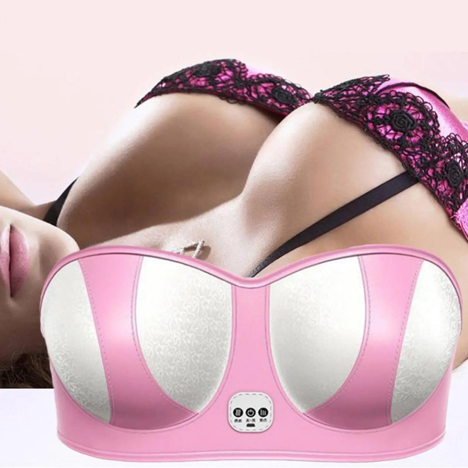 Breast Enlargement Pump Massage Electric Breast Lifting Bra USB UP Breit Lymphatic Enlarge Drainage Beautiful Massager Char W4J1