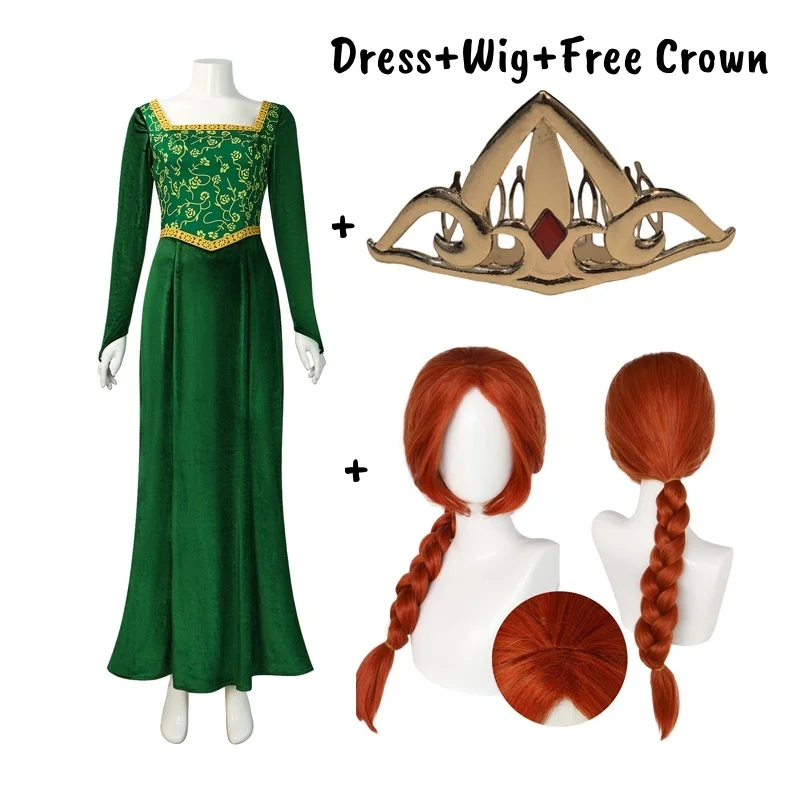 Anime Princess Green Dress Fiona Dress Shrek Cosplay Costume Halloween Fancy Fantasy Party Suit Roleplay for Adult Woman - AliExpress 200000532 Anime Princess Green Dress Fiona Dress Shrek Cosplay Costume Halloween Fancy Fantasy Party Suit Roleplay for Adult Woman - AliExpress 200000532