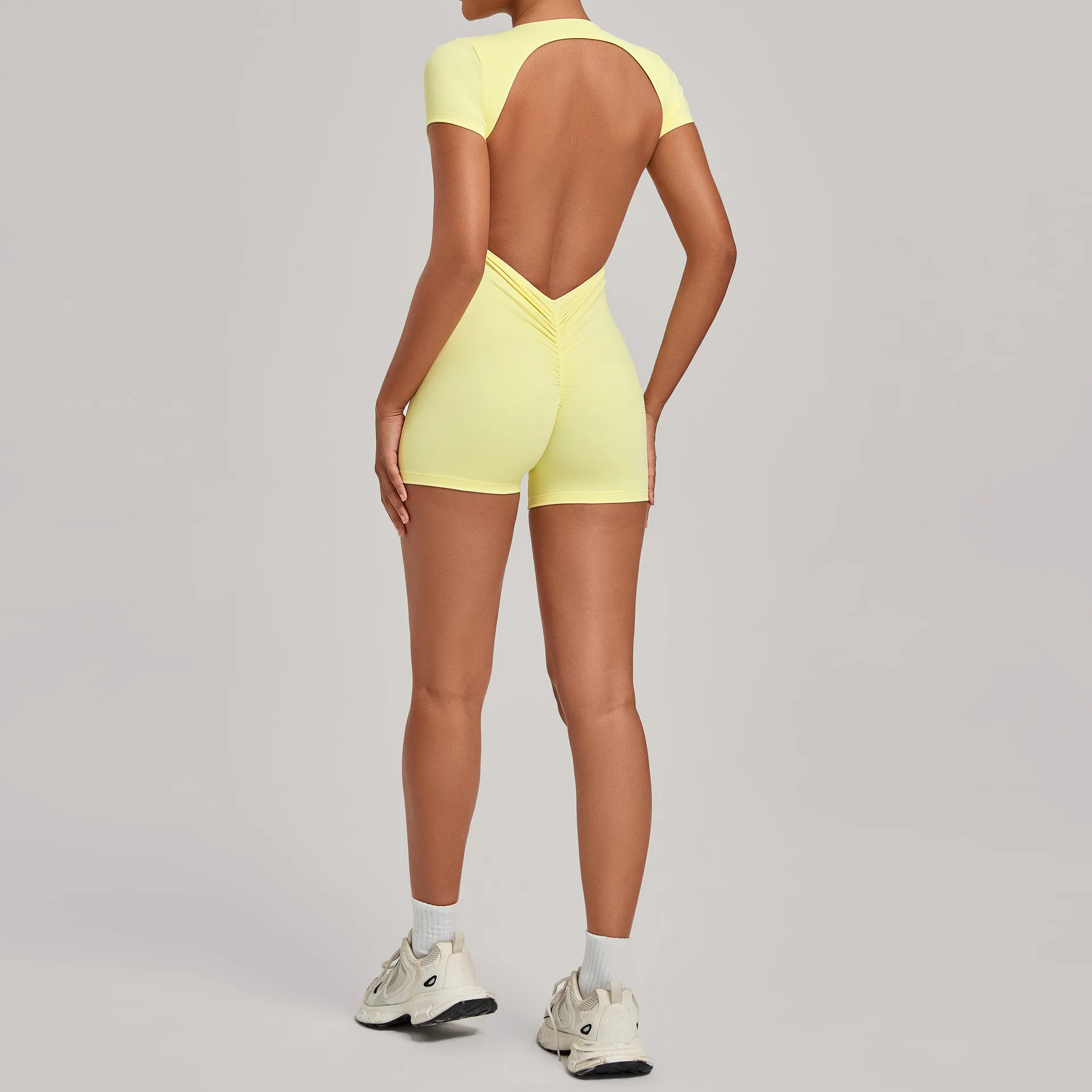 Ningyu Sporty Jumpsuit Sport Outfit for Woman Backless Bodycon Yoga Set Sports Overalls Gym Set Women Suit Fitness Yoga Clothes