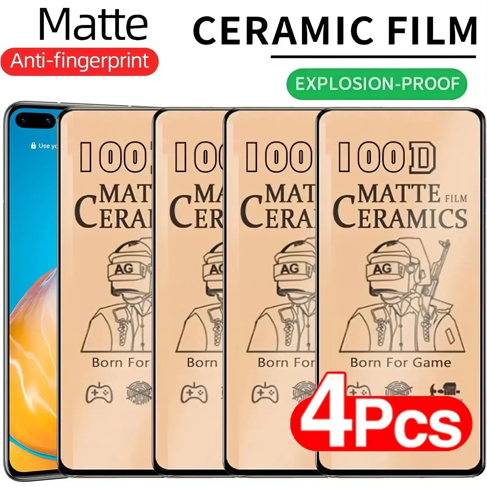 

4 шт. матовая керамическая пленка для HUAWEI P40 P30 P20 Pro Lite 5G Mate 20 Pro P Smart Y9 Prime 2019 протектор экрана без стекла