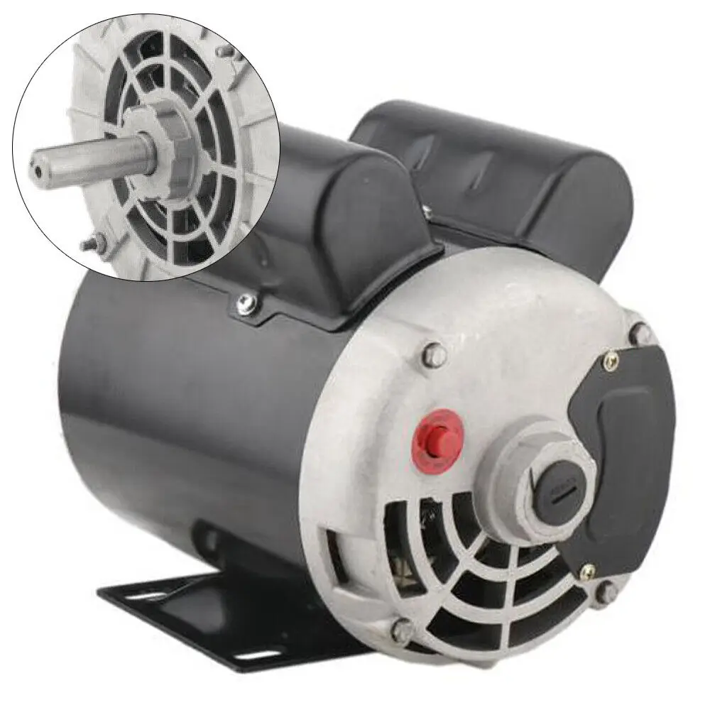 2 HP Air Compressor Duty Electric Motor 56 Frame 3450 RPM Single Phase 110V
