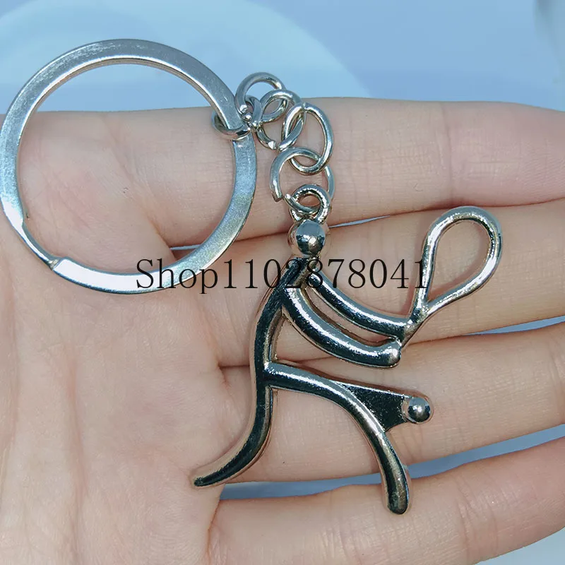 Fashion Jewelry Zinc Alloy Keychain Sport Matchmaker Automobile Basketball Running Classic Gift