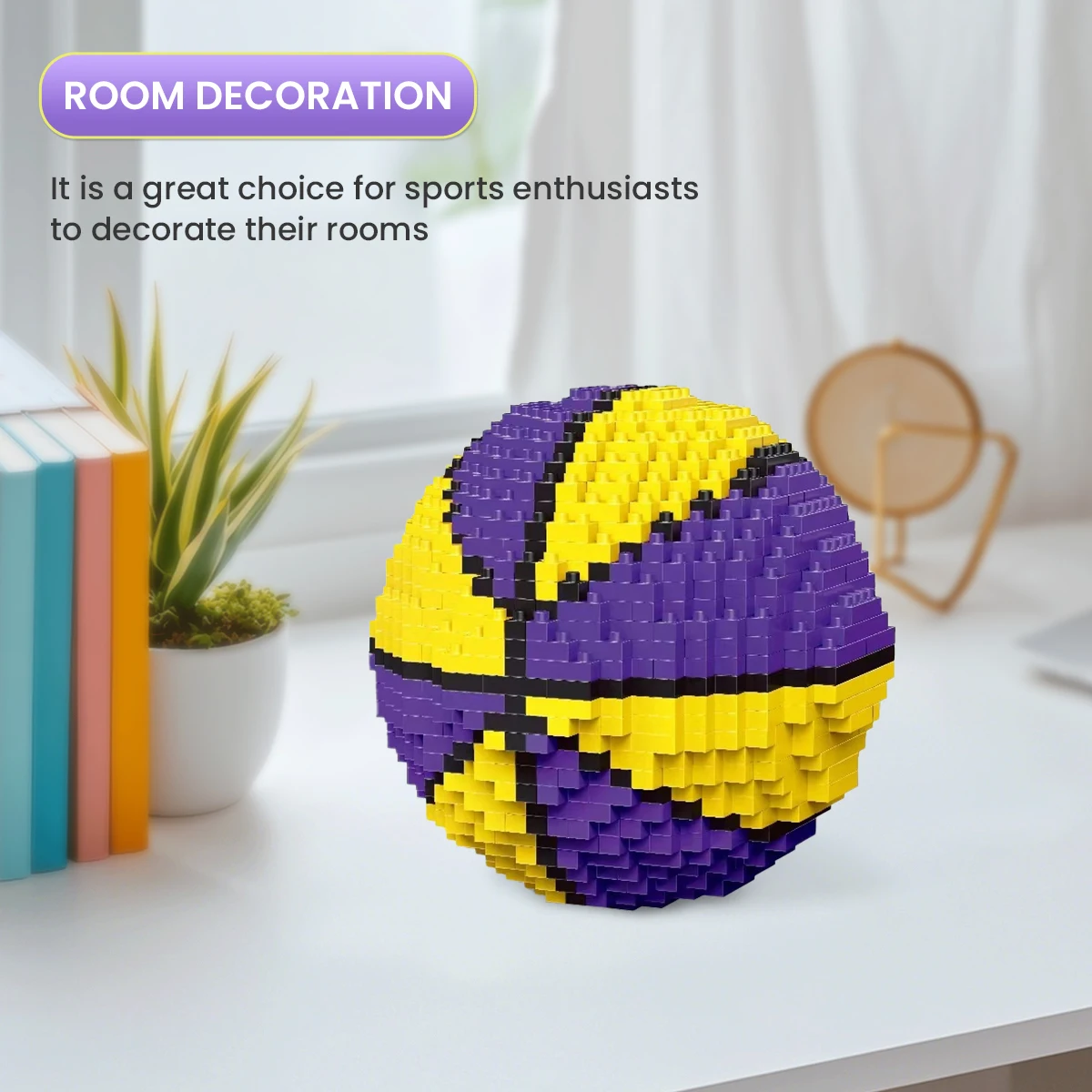 Fußball Basketball Baustein DIY Montage Puzzle Modell Spielzeug Sport Spiel Desktop Dekoration Kind Erwachsene Geburtstag Weihnachten Geschenke