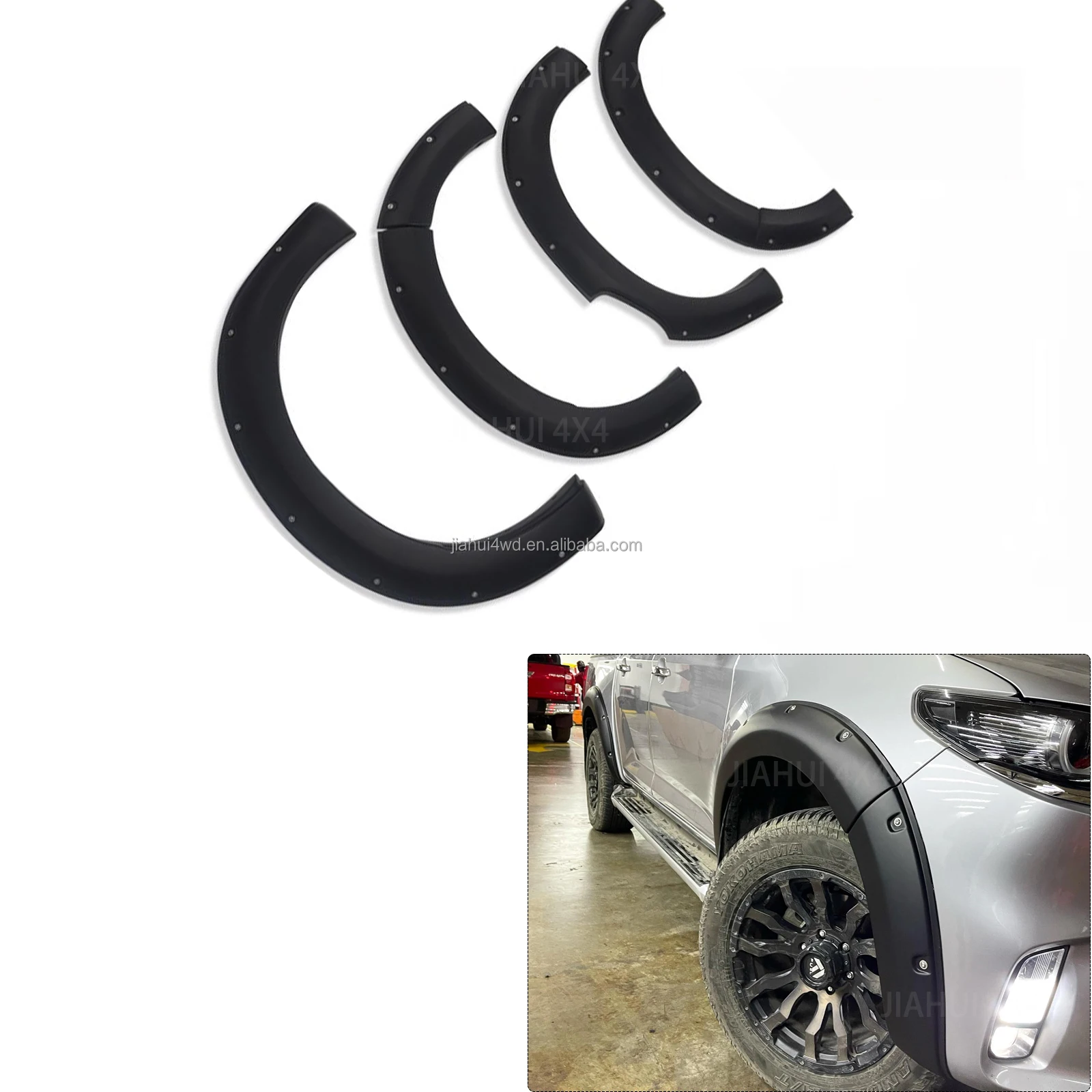 ABS MATTE BLACK FENDER FLARE BOLTS STYLE WHEEL ARCHES FOR MAZDA BT-50 2021 2022 2023 2024 DOUBLE CABS 4WD ACCESSORIES