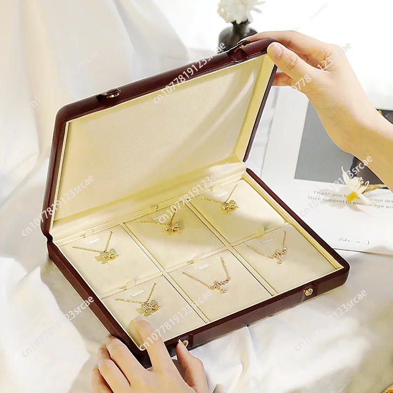 Large capacity jewelry storage box, ring stud earrings, pendant box, ring display, jewelry packaging box, necklace box.
