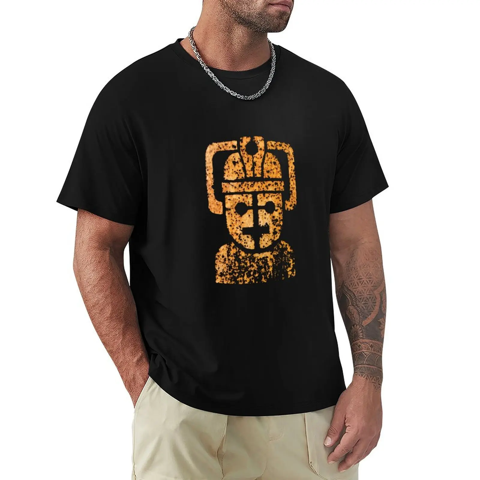 Rusting Cyberman Logo T-Shirt Plus Size Short Sleeve T-Shirt