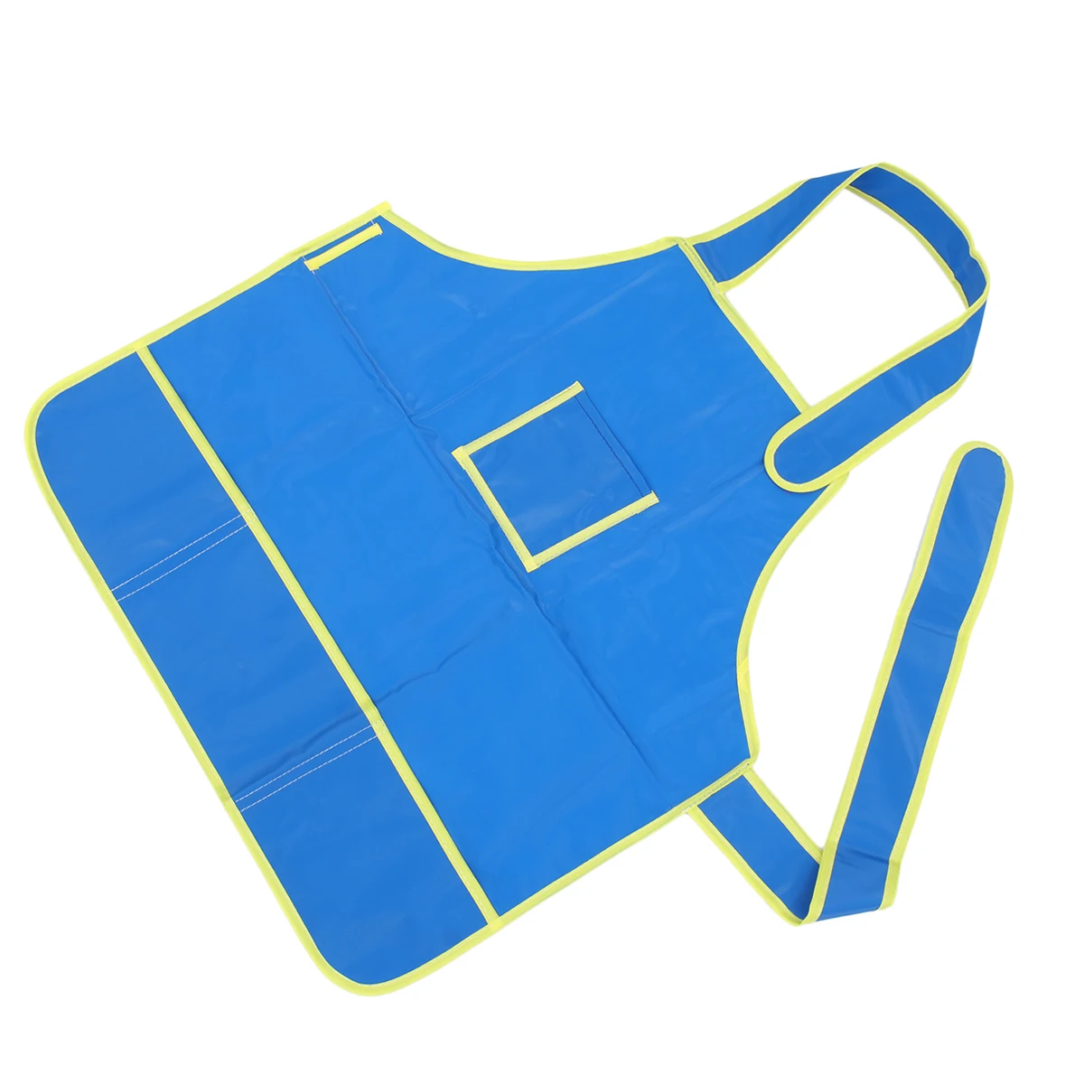 

Children Painting Apron Smock Waterproof Blue 19x18 7inch Kids DIY Drawing Four Pockets Protect Clothes Ages 3 12 Years