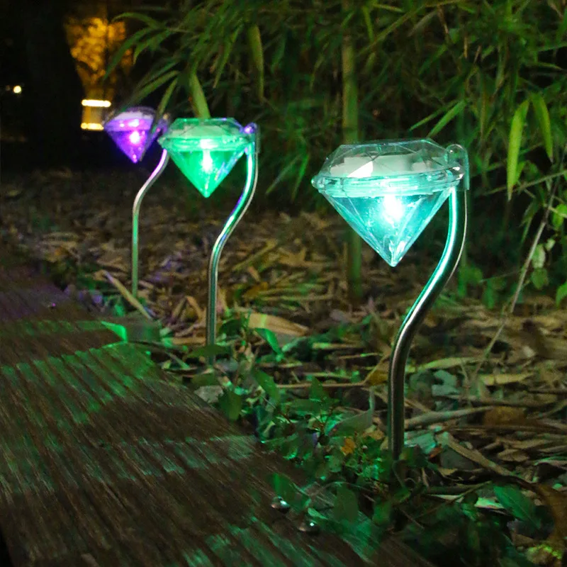 

Diamond Solar Lamp Solar Led Light Outdoor Fairy Garden Light Lawn And Garden Decoration Outdoor Lighting For Pathway Solar Lamp