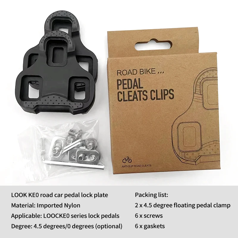 Bike Pedal Cleats Clips Compatible With LOOK KEO Road Bicycle - Self-Locking, Anti-Slip Cycling Shoes For KEO Bike Accessories - Image 4