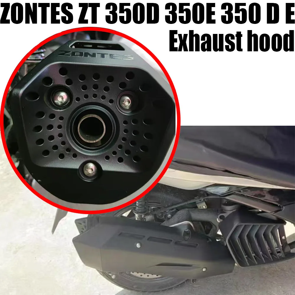 For ZONTES ZT 350D 350E 350 D E Motorcycle Modification Exhaust Pipe New Anti-Scalding Cover Assembly Accessories