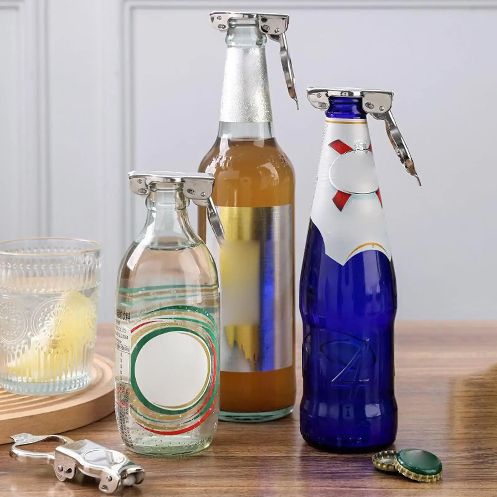 

Beer Bottle Opener Small 2 Pieces Multifunctional Pop Can Opening Supplies Pop Top Can Opener Tool For Bartenders Travelers