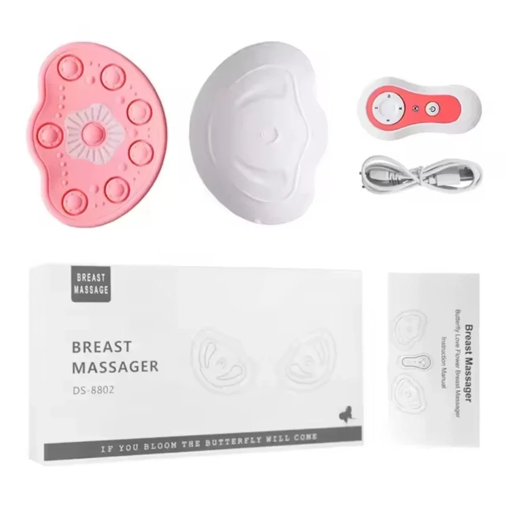 Portable Personal Care Vibrating Breast Massager Home Use Electric Breast Sucking Nipple Massage Breast Firming and