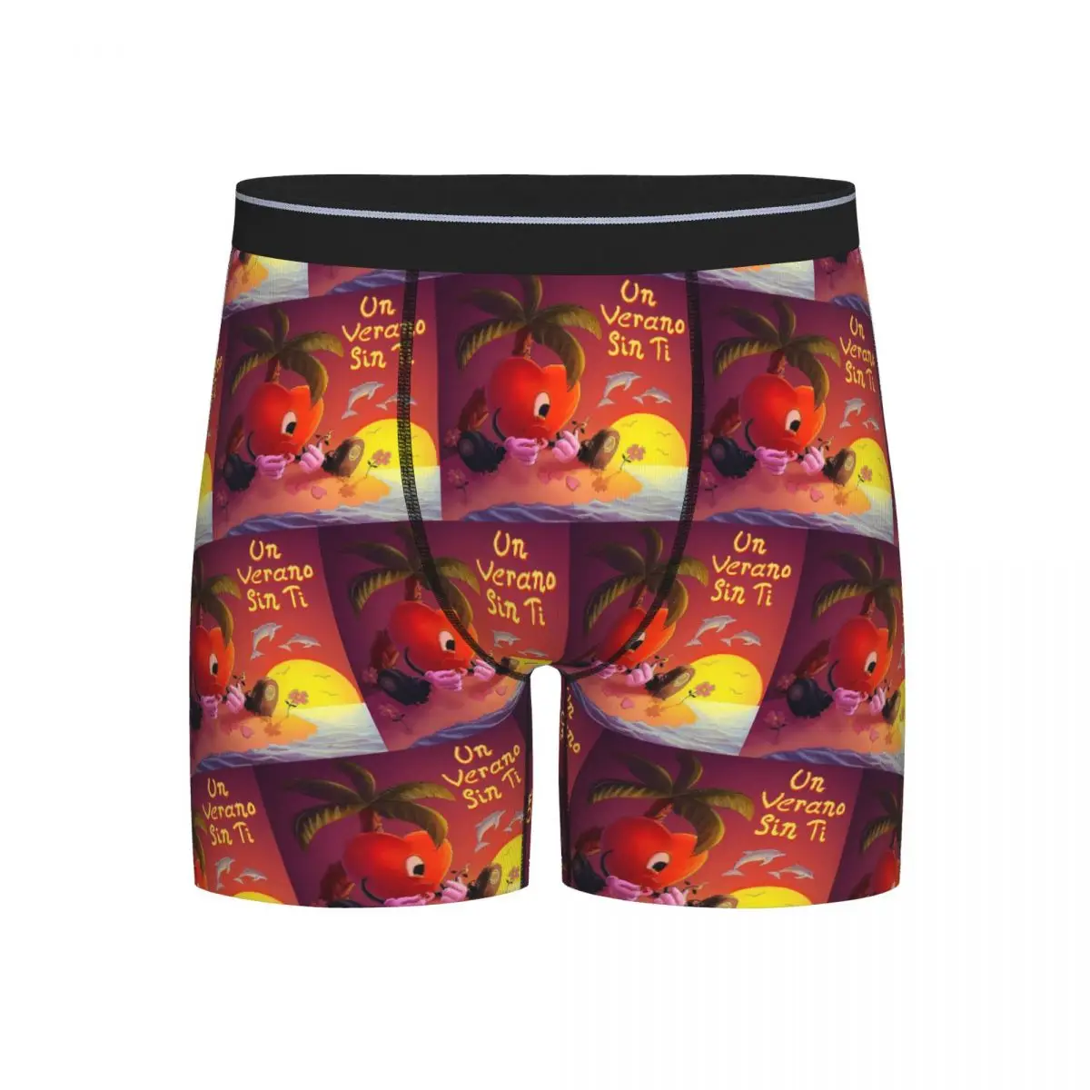 

Длинные трусы-боксеры, шорты Un Verano Sin Ti Bad Bunny, мужские мягкие трусы для мужчин, подарки бойфренду