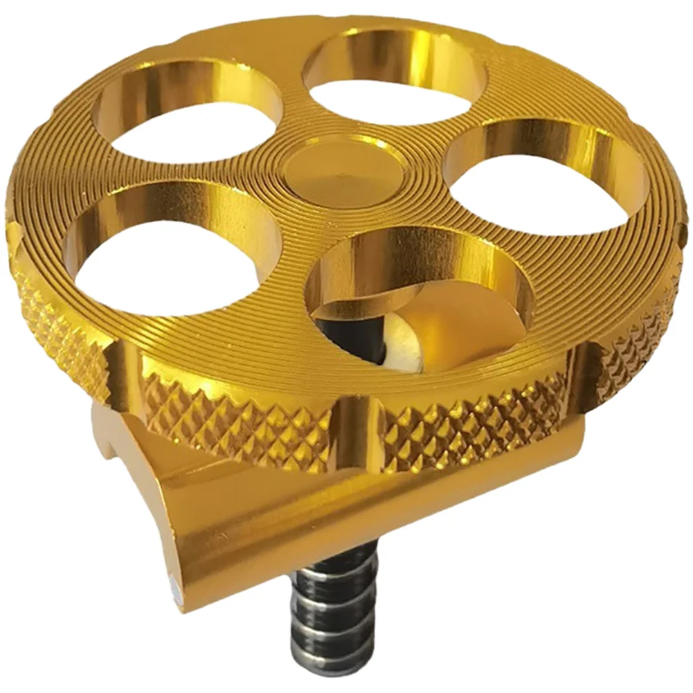 Aluminum Alloy Five Hole Round Handle With Magnetic C Buckle For Brompton Folding Bike Parts Anti Slip Grip Accessories view 4