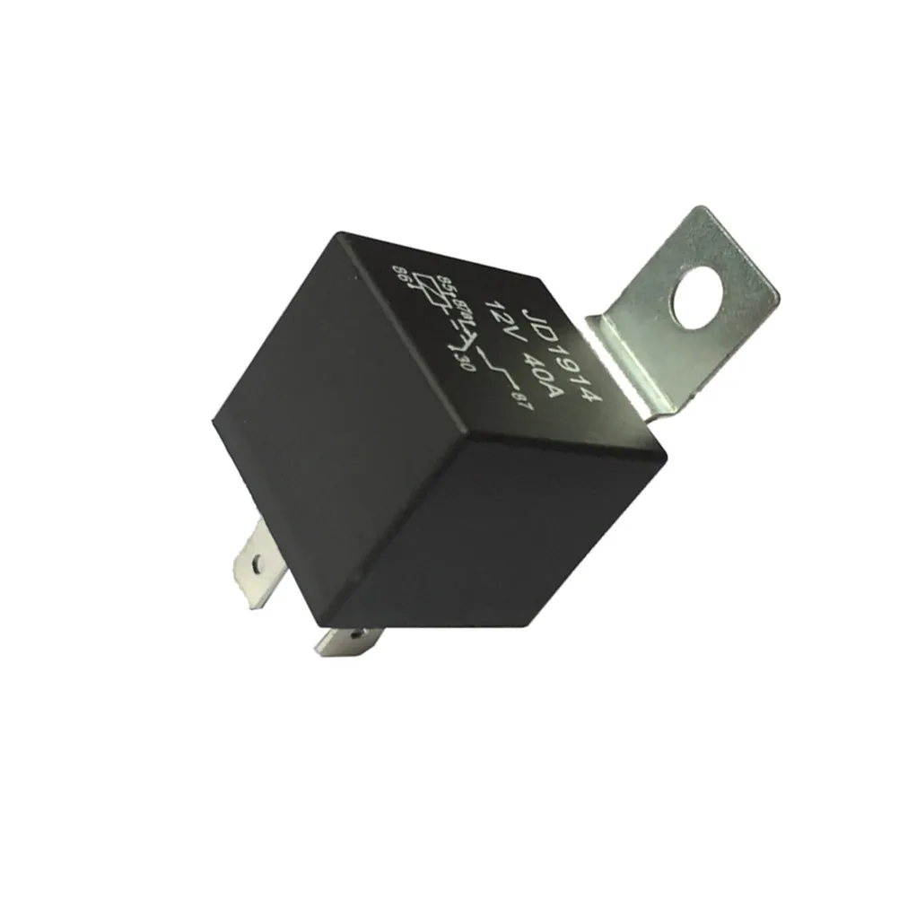 Black 5 Pin 12V 40A Automotive Relay with Excellent Current Drive Capability Low Saturation Voltage for Car Motorcycle Ship Auto