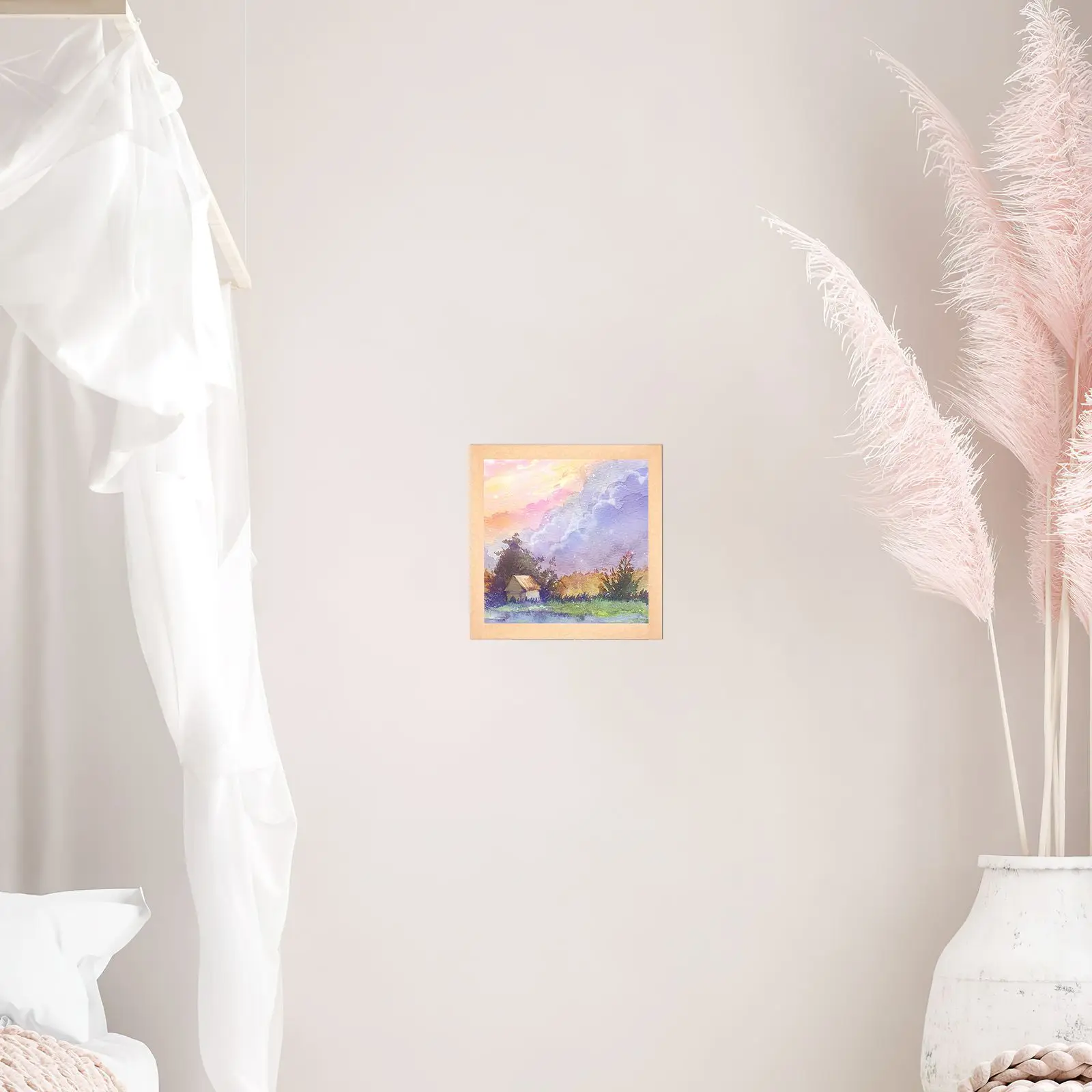 Framed Watercolor Painting Tape Packaging Tapes Activated for Active Paper Sealing Carton Package Heat Resistant