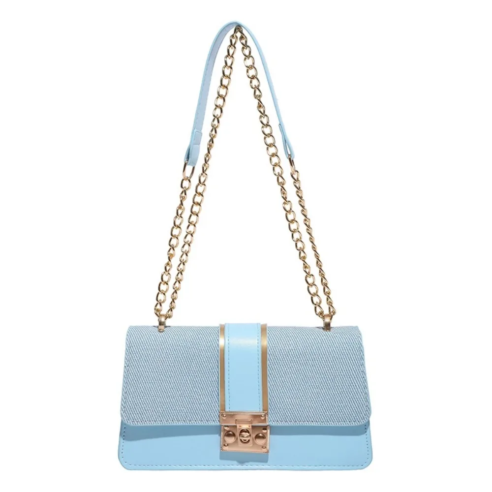 

Light Luxury Textured PU Crossbody Bag INS Elegant Woman's Shoulder Bag Trendy Casual Portable Handbags Female