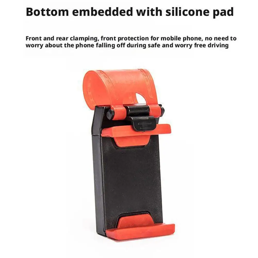 

2025 New Plastic Steering Wheel Phone Car Steering Wheel Phone Bracket Ensures Stability & Convenience for Drivers I8U0