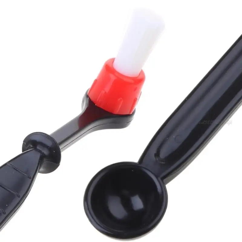 27RB القهوة الإسبريسو مجموعة رأس نايلون تنظيف فرشاة القهوة التنظيف