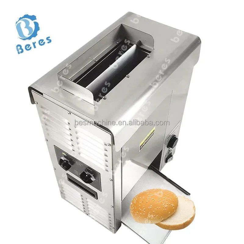 3cm Widened Electric Commercial Hamburger Machine Grill Burger Baker for McDonald's with Adjustable Thermostat and Bakery Use