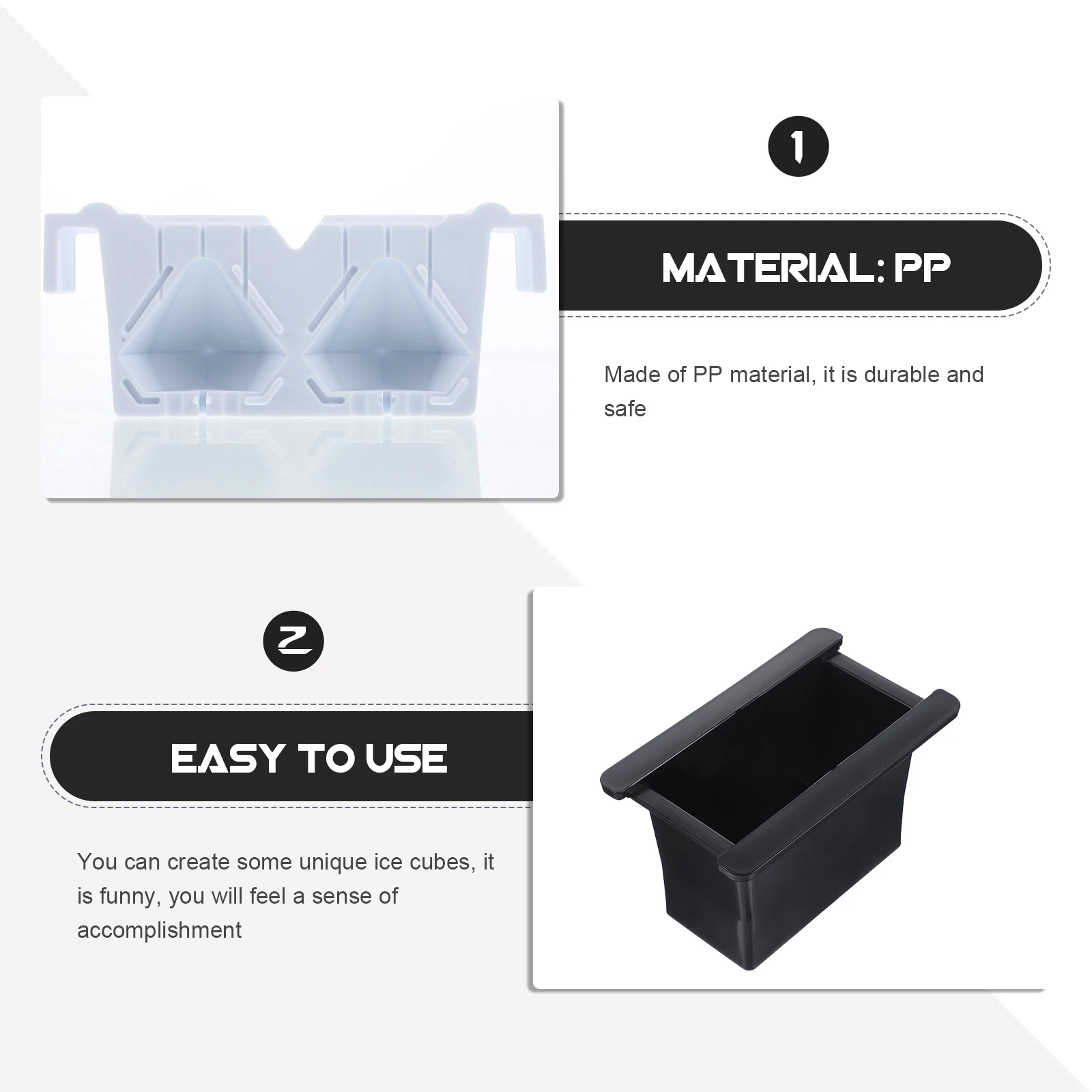 

Cube Mold Large Size Pp Material Funny Ice Making Box Rhinestone Style Transparent Mellow Ice Cubes For Home Bar Store
