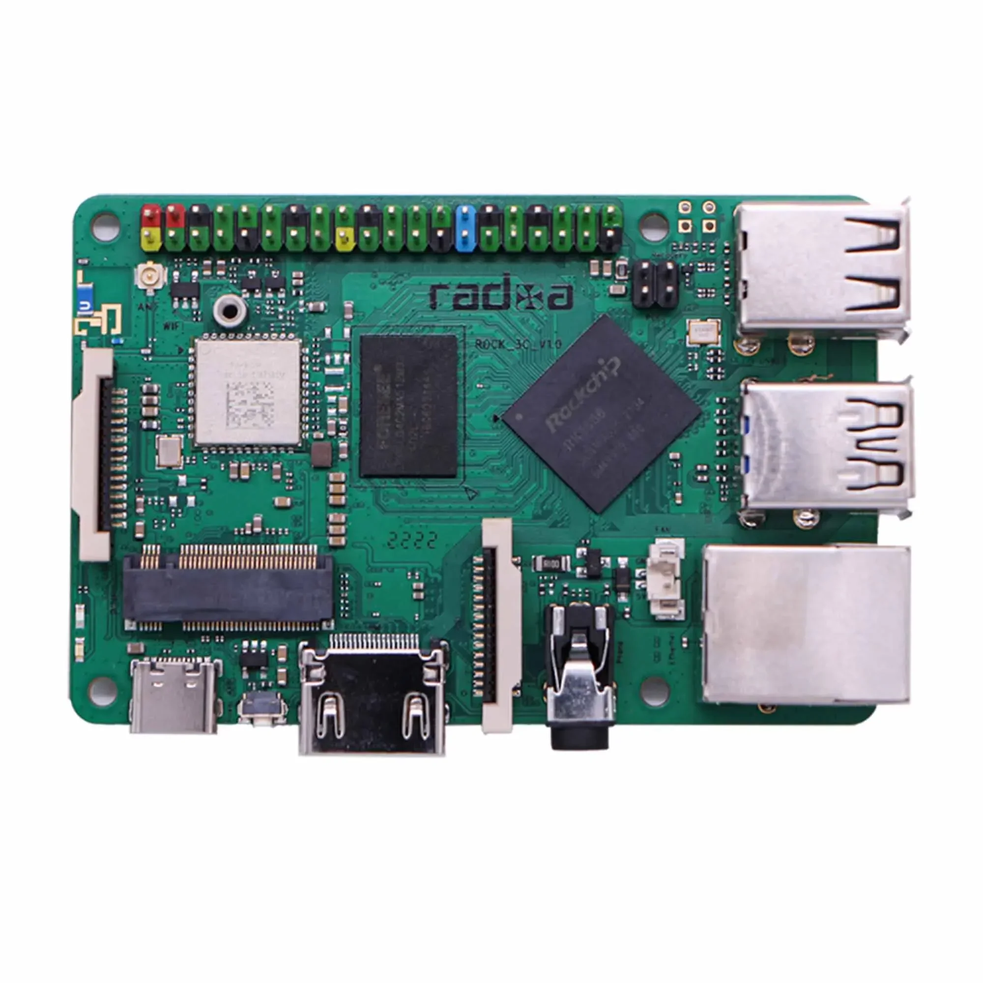 RADXA Rock Pi 3C RK3566 Quad-core Cortex A55 Board 32bit 3200 Mb/s LPDDR4 Ondersteunt Raspberry Pi Vervanging