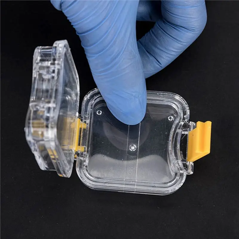 Picture 4: A84X-100Pcs Plastic Denture Tooth Box With Film High Quality Denture Storage Box Implant Membrane Tooth Box